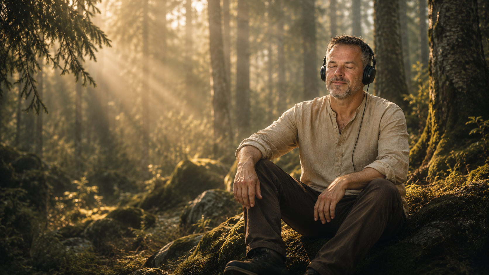 Ken Wolfgangsson in a northern forest.